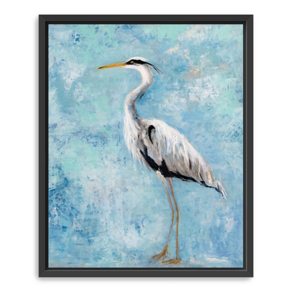 Morning Heron II Framed Canvas Art Print, 26x32