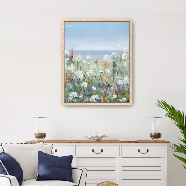 Wild Sea Breeze Framed Canvas Art Print, 26x32