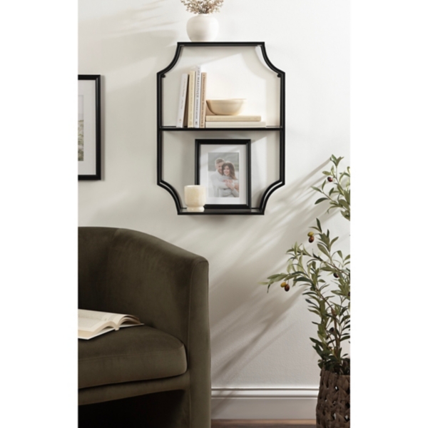 Black Metal Ciel Wall Shelf