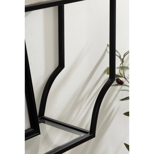 Black Metal Ciel Wall Shelf