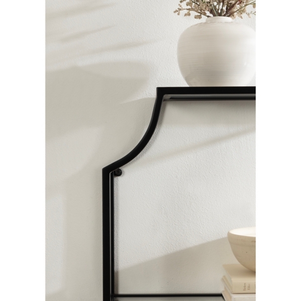 Black Metal Ciel Wall Shelf