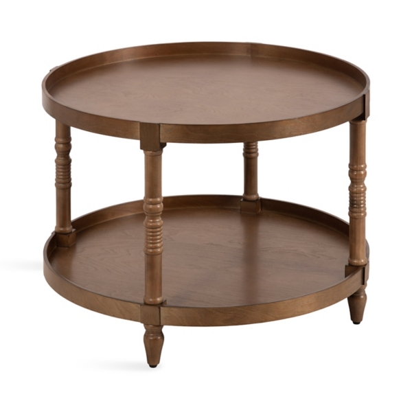 Natural Rustic Bellport Round Coffee Table | Kirklands Home