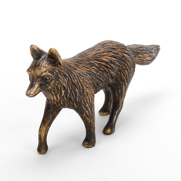 Antique Gold Fox Figurine