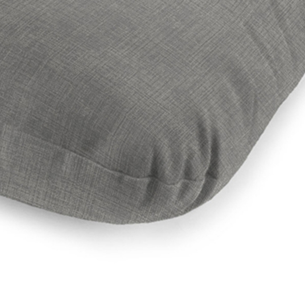 Graphite Gray Crosshatch Outdoor Chaise Cushion