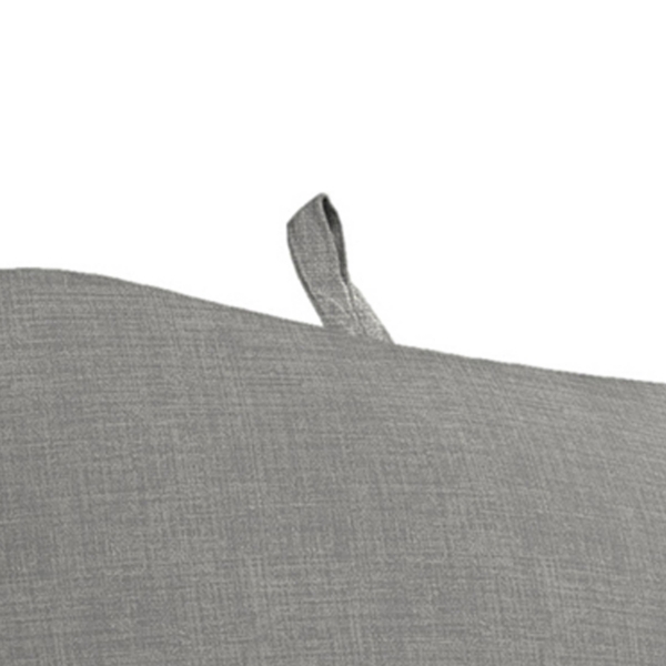 Graphite Gray Crosshatch Outdoor Chaise Cushion