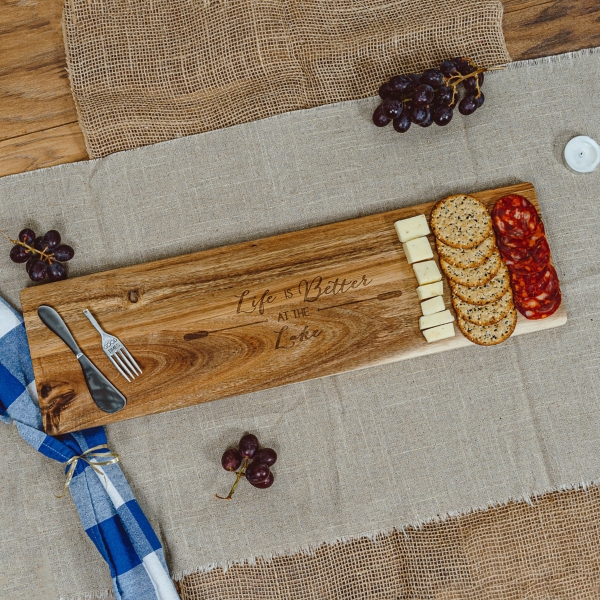 Lake Acacia Wood Serving Board Set