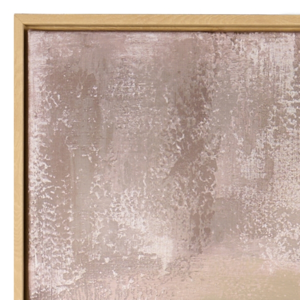 Gray Textured Abstract Framed Canvas Art Print