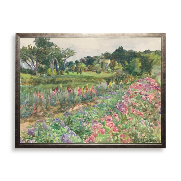 Bright Watercolor Flowers Framed Art Print