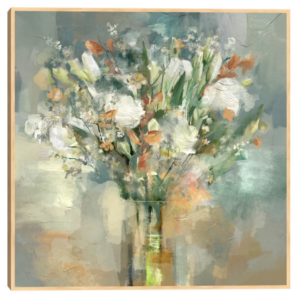 Soho Bouquet Framed Canvas Art Print