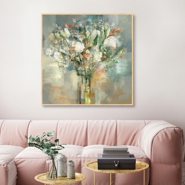 Soho Bouquet Framed Canvas Art Print