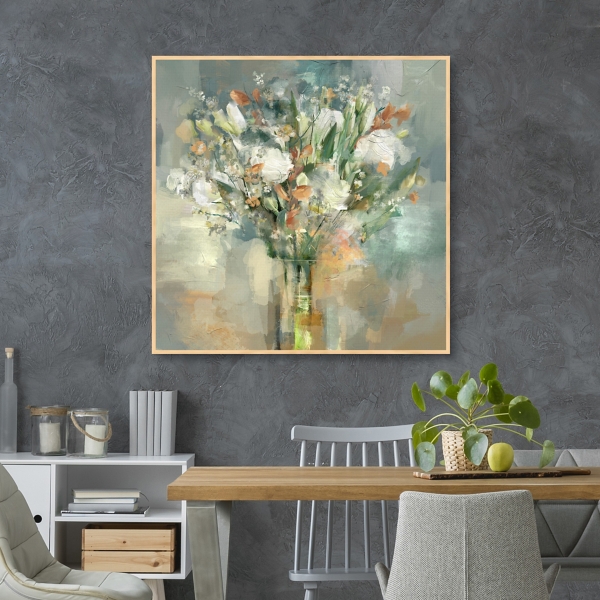 Soho Bouquet Framed Canvas Art Print