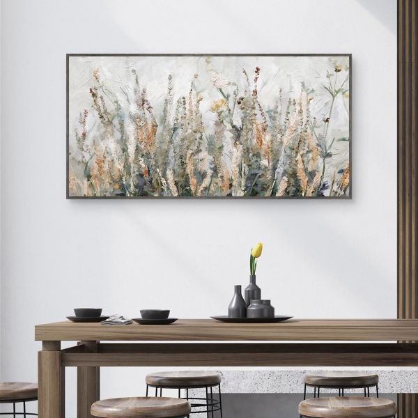 Autumn Breeze Framed Canvas Art Print