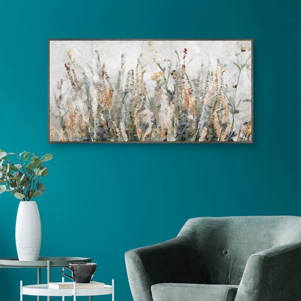 Autumn Breeze Framed Canvas Art Print