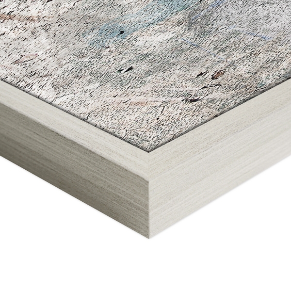 Morning Sea Grass Framed Canvas Art Print