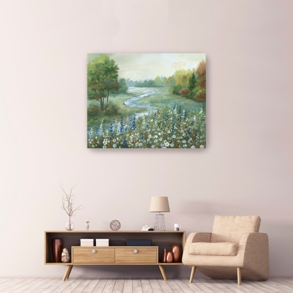 Meandering Stream Canvas Art Print