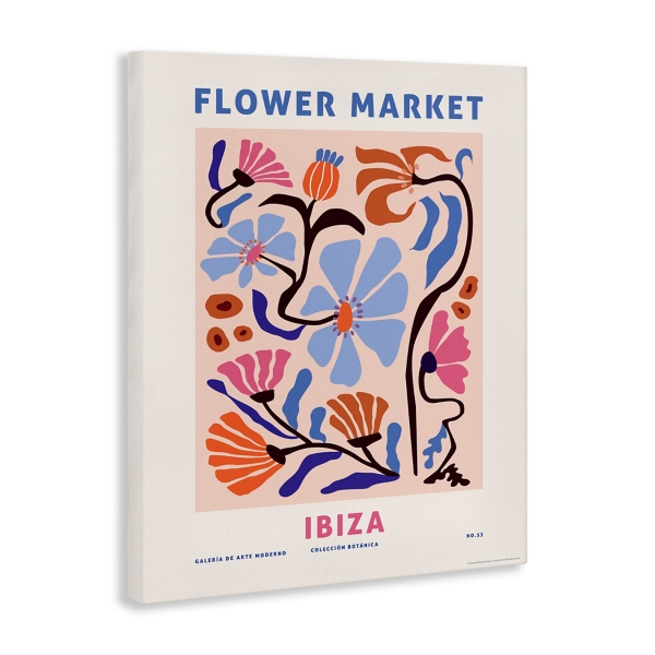Ibiza Flower Market Canvas Art Print