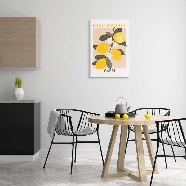 Fruit Market Lemon Branch Canvas Art Print, 20x30