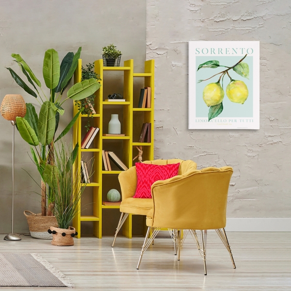 Sorrento Lemon Branch Canvas Art Print, 24x30