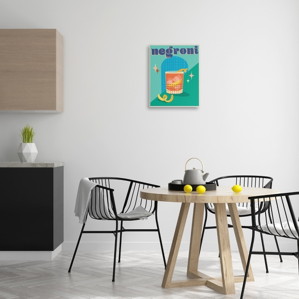 Retro Negroni Canvas Art Print, 16x20