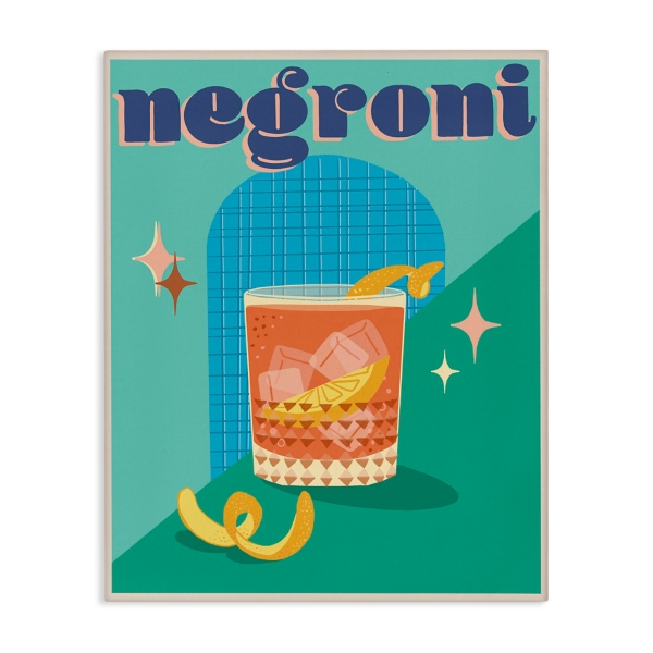 Retro Negroni Canvas Art Print, 24x30