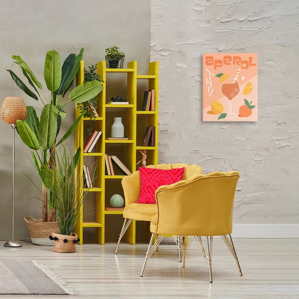 Aperol Spritz Canvas Art Print, 16x20