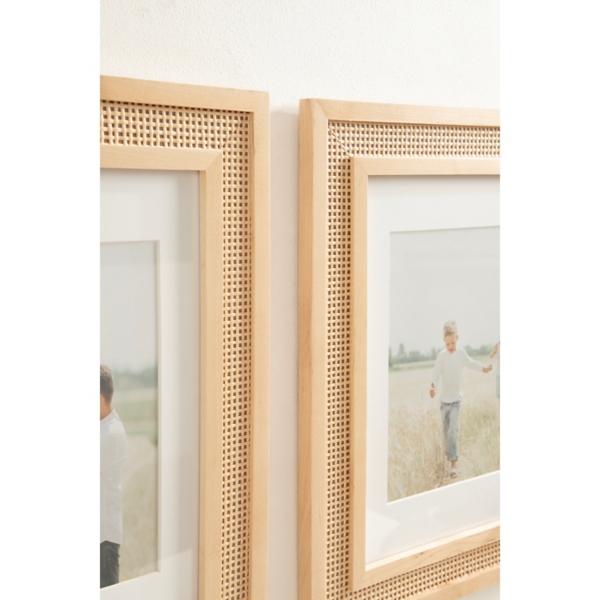 Corah Natural Rattan 2-pc. Gallery Wall Frame Set