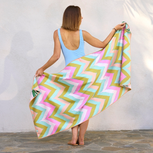 Seahorses Reversible Microfiber Beach Towel