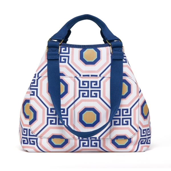 Greek Key Tile Tote Bag
