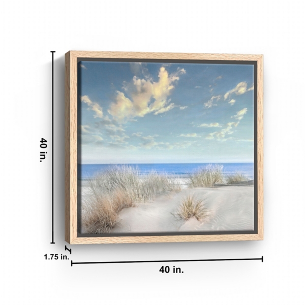 Smooth Sands I Framed Canvas Art Print, 40x40