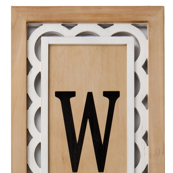 Welcome Scalloped Wood Porch Board