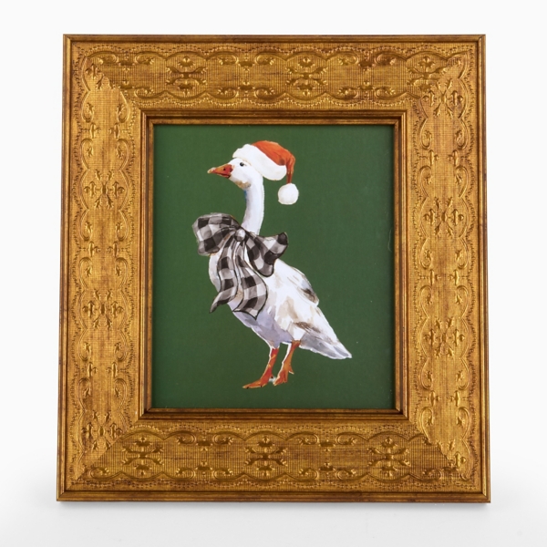 Pippa the Christmas Goose Framed Art Print