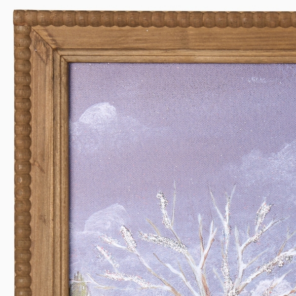 Winter Wonderland Town Framed Art Print