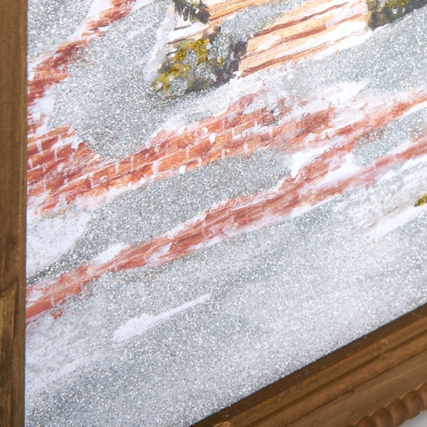 Winter Wonderland Town Framed Art Print