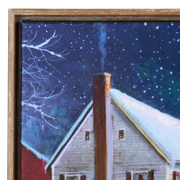 LED Mabels Barn Framed Canvas Art Print