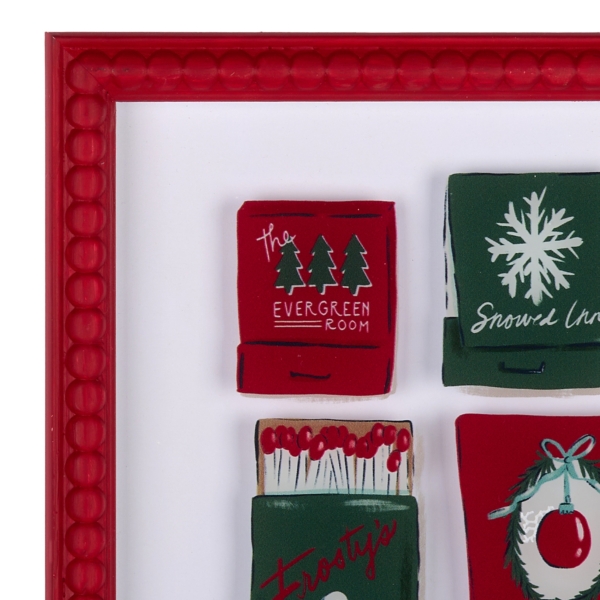Christmas Matchbooks Framed Art Print