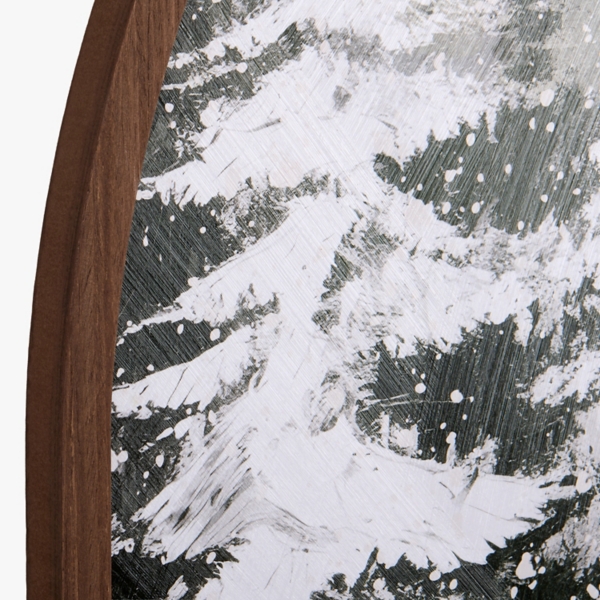 Winter Forest Paneled Arch Framed Art Print