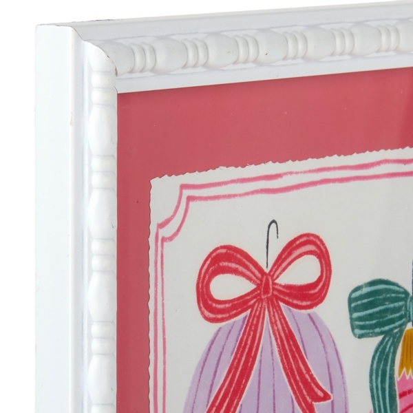 Ornaments with Bows Framed Art Print