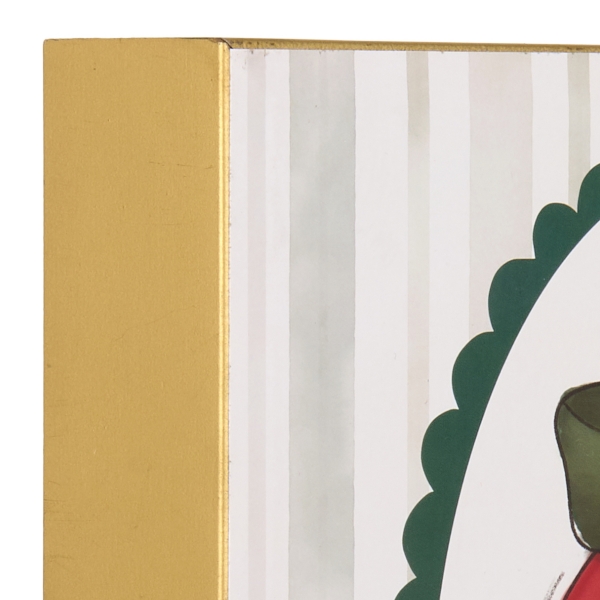 Scalloped Oval Ornament Framed Art Print