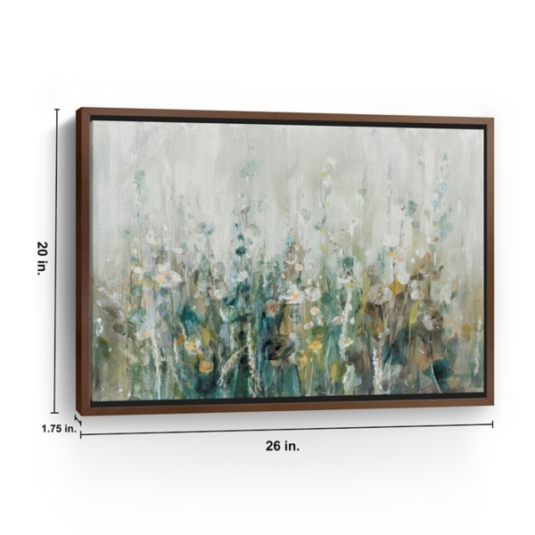 Wildflower Field Framed Canvas Art Print