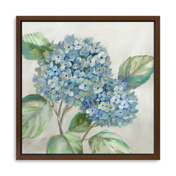 Hydrangea Beauty I Framed Canvas Art Print, 40x40