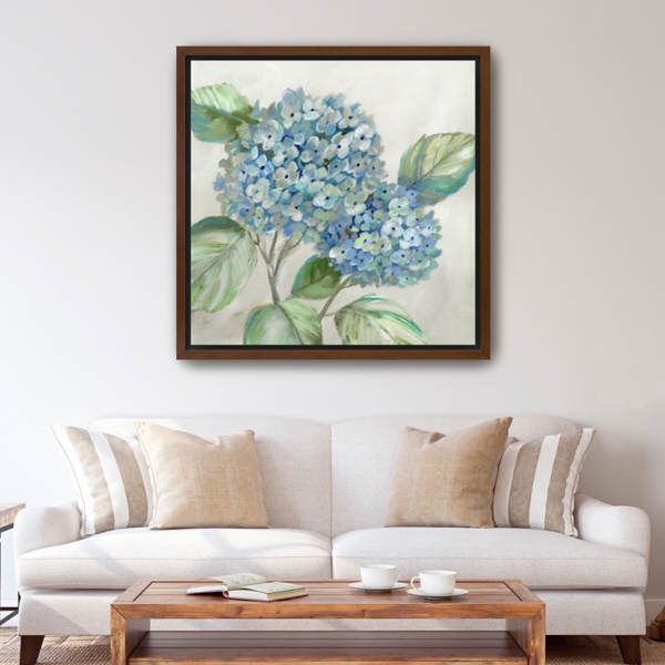 Hydrangea Beauty I Framed Canvas Art Print, 40x40