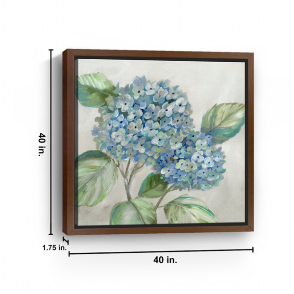 Hydrangea Beauty I Framed Canvas Art Print, 40x40