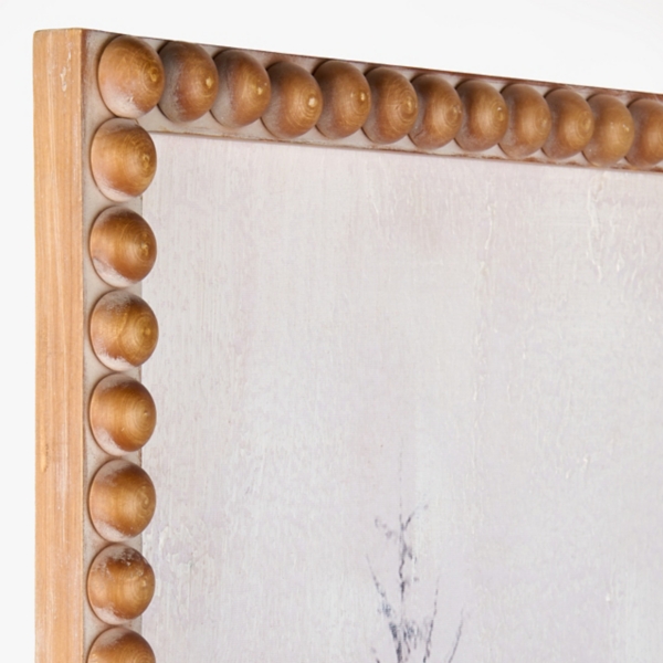 Snow Covered Woods Beaded Framed Art Print