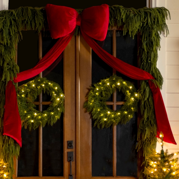 Oversized Red Christmas Bow