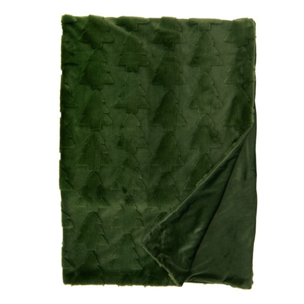Green Cheerful Trees Throw