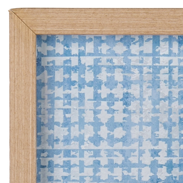 Blue Pray for Sun Framed Wall Plaque