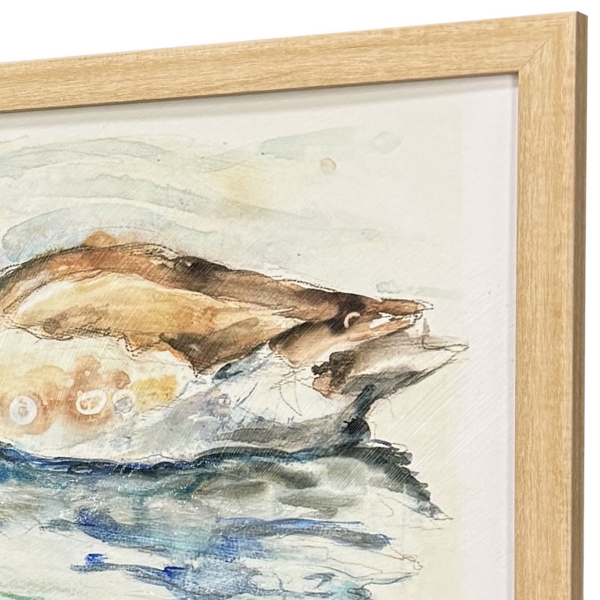 Water Ducks Framed Art Prints, Set of 2