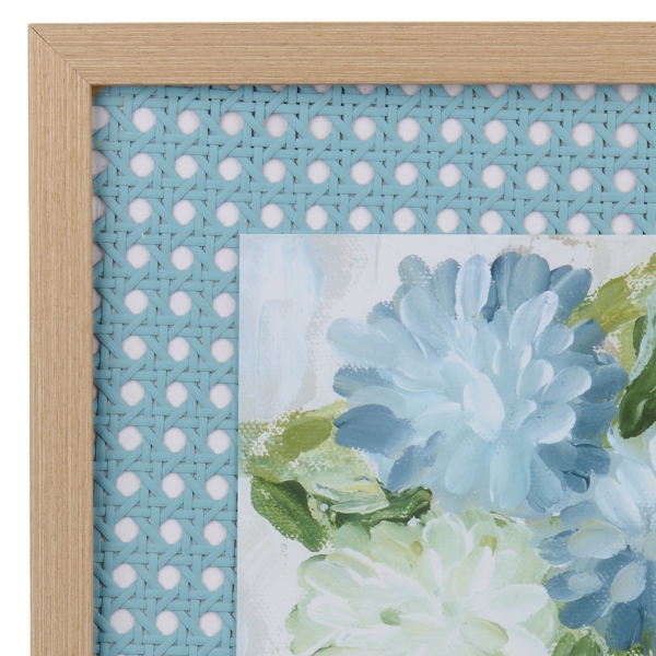 Blue Hydrangea Bouquet Framed Art Print