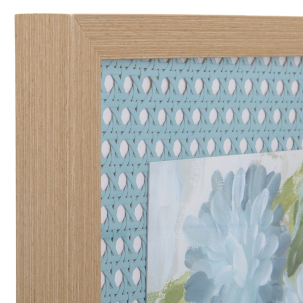 Blue Hydrangea Bouquet Framed Art Print