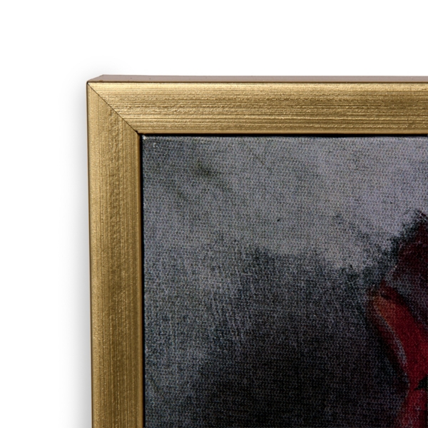 Cranberry Blooms Framed Canvas Art Print